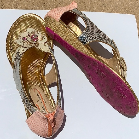 Stunning Poetic License London metallic, embellished sandals 7.5 - Picture 6 of 9